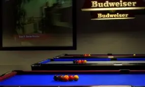 3 American style pool tables.