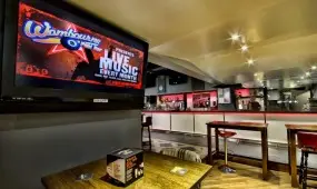 Wombourne Pool Bar's Plasma Screen TV and Bar
