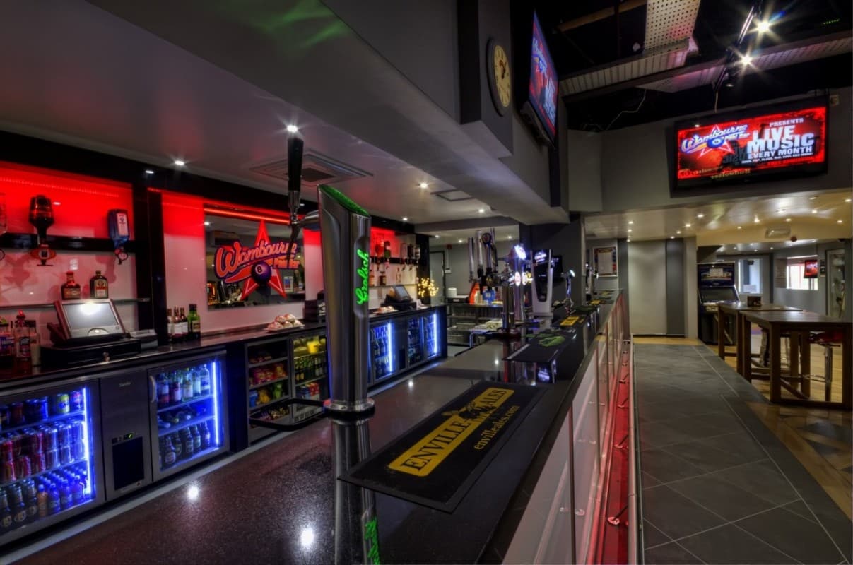 The bar at Wombourne Pool Bar